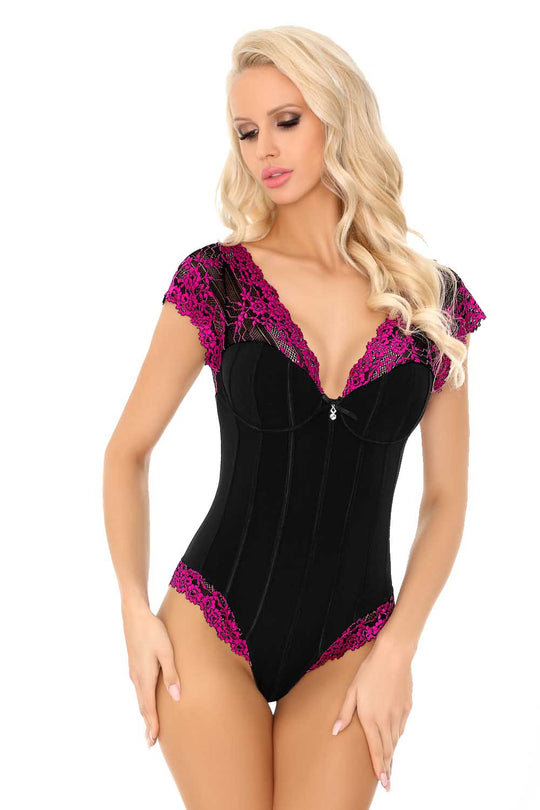 Lenjerie tip body cu maneca scurta LIV39-1