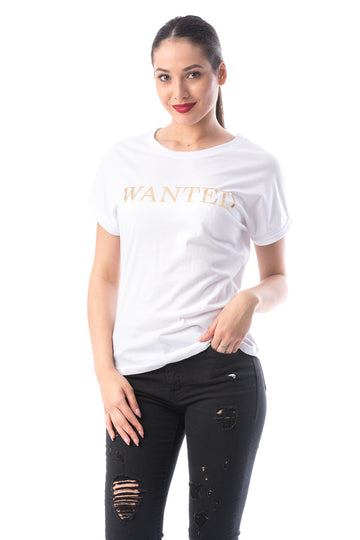 Tricou cu maneca scurta si text inscriptionat M369-2