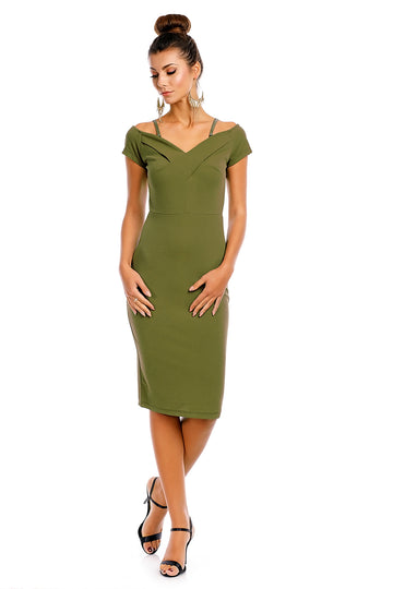 Rochie midi eleganta cu bretele reglabile N772-1218