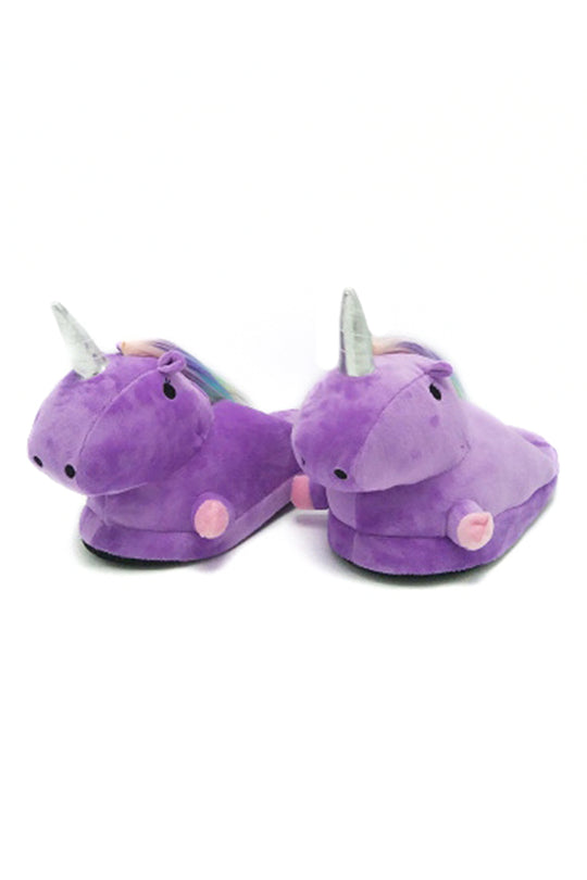 Papuci pufosi de casa in forma de unicorn PC6-11