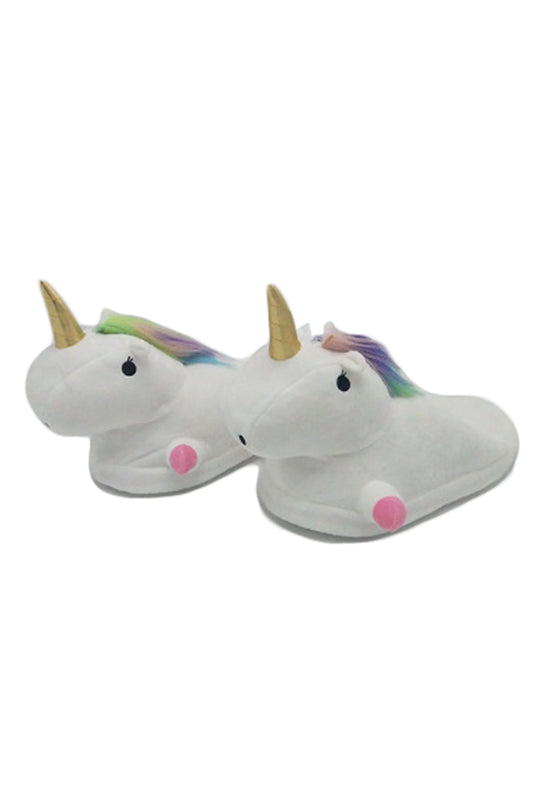 Papuci pufosi de casa in forma de unicorn PC6-2