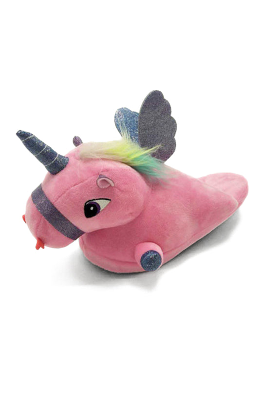 Papuci pufosi de casa in forma de unicorn PC8-5