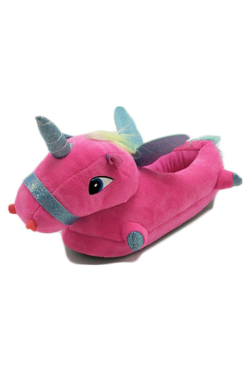 Papuci pufosi de casa in forma de unicorn PC9-55
