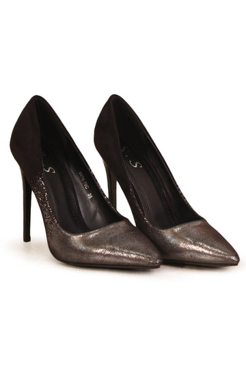 Pantofi stiletto Black/Silver PDS108-161