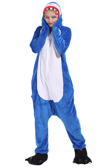 Pijama pufoasa intreaga cu model Shark PJM189-4