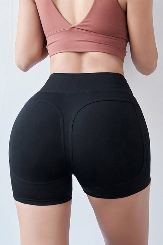 Pantaloni scurti fitness cu efect de push-up a fesierilor Q747-1