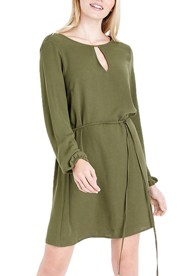 Rochie scurta cu maneci lungi si decolteu rotund R719-120