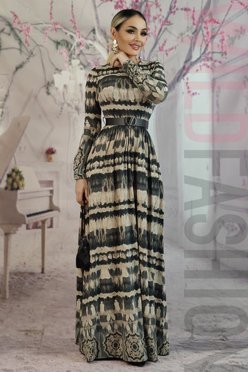 Rochie casual din material vaporos R956D-100