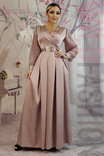 Rochie eleganta de ocazie din material satinat R957-5222