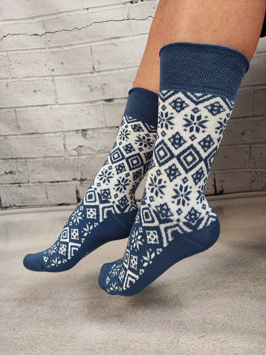 Sosete medii din bumbac ultrasox model geometric STK428-441