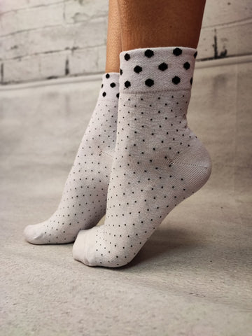 STK450-211 Sosete medii din bumbac ultrasox cu bulinute