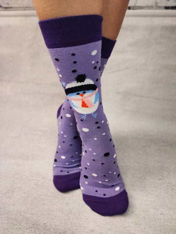 Sosete medii din bumbac ultrasox model pinguin STK462-11