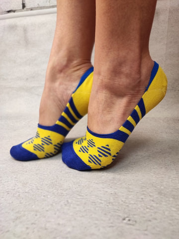 Sosete talpici invizibile ultrasox model geometric STK472-94