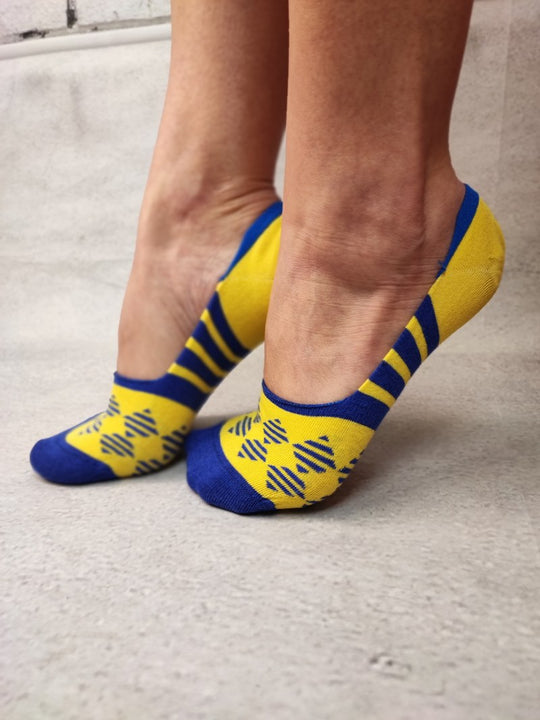 Sosete talpici invizibile ultrasox model geometric STK472-94