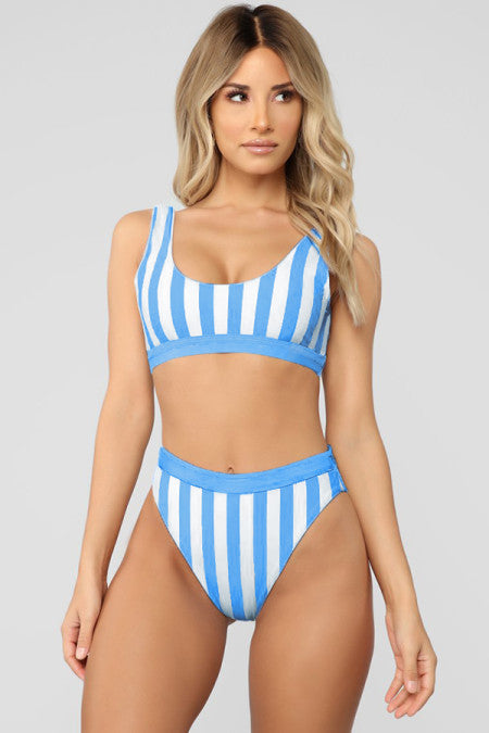 Costum de baie in 2 piese model retro SW2095-441
