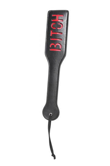 Paleta fetish cu decupaj BITCH" din piele ecologica" TOY212-1