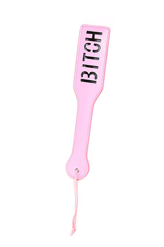 Paleta fetish cu decupaj BITCH" din piele ecologica" TOY212-5