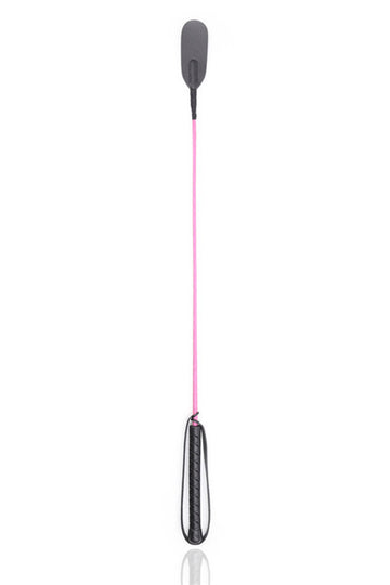 Cravasa flexibila fetish roz cu negru TOY217-1