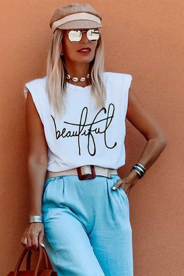 Tricou fara maneci si burete la umeri U680-2