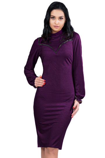Rochie eleganta cu maneca lunga V425-11