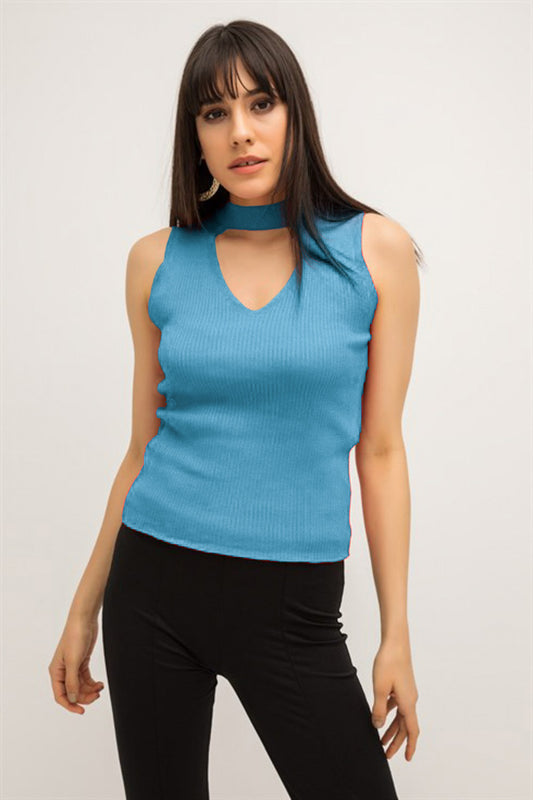 X670-48 Maoiou casual reiat cu guler