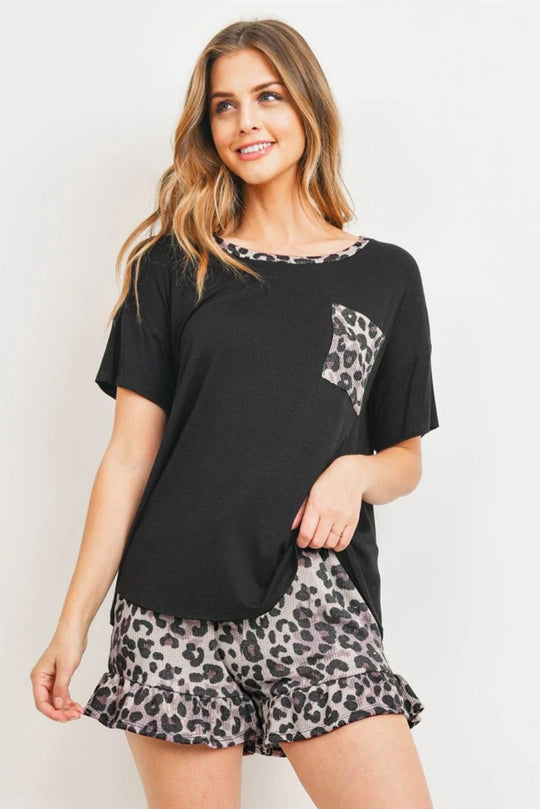 Set 2 piese pijama casual tip compleu lejer X692-9911