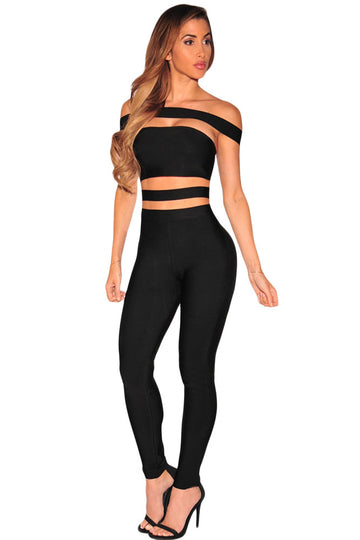 Salopeta sexy bandage cu decupaje BAN421-1