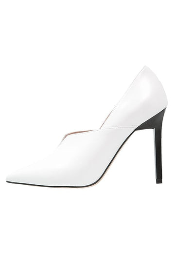 Pantofi eleganti din piele cu toc inalt CH2487-2