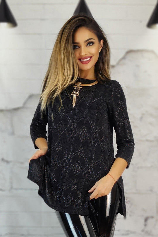 Bluza cu maneci trei sferturi D471-1