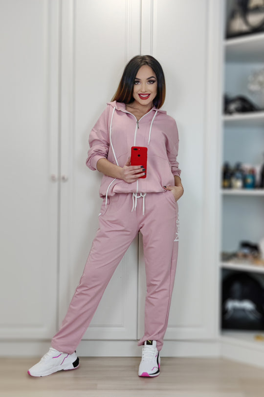 Trening sport oversize cu print Fashion Style" alcatuit din 2 piese" B656-5112