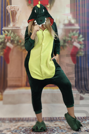 Pijama pufoasa kigurumi model dinozaur PJM17-12