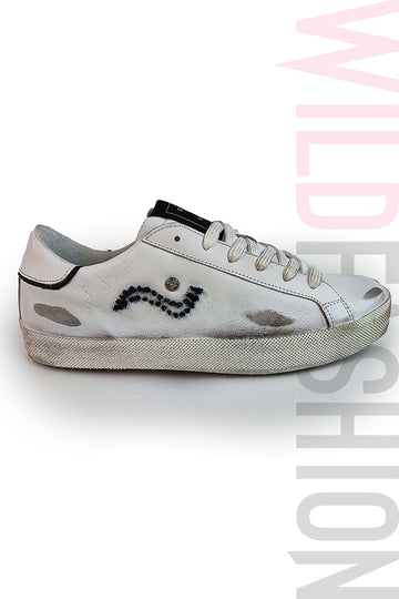 Adidasi casual DAVI din piele naturala cu aspect murdar CH38-211