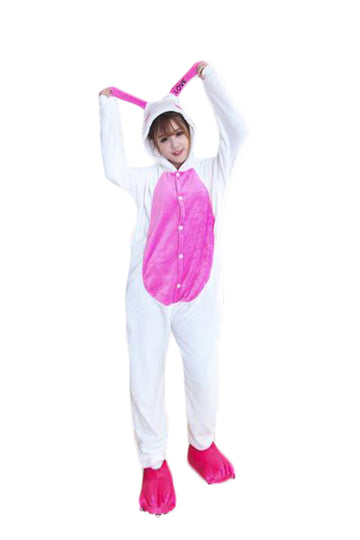 Pijama pufoasa kigurumi cu model Love Bunny PJM46-25