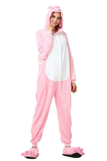 Pijama intreaga pufoasa model porcusor PJM77-5