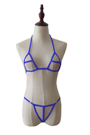 Lenjerie fetish din material elastic cu decupaje Q574-4