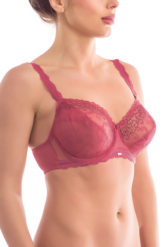 Sutien sexy cu dantela si broderie Maya W TPH1249-52