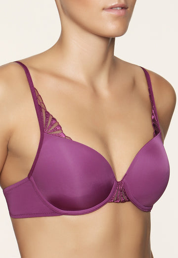 Sutien decorat cu dantela semitransparenta TRUE Curves Forever TPH635-11