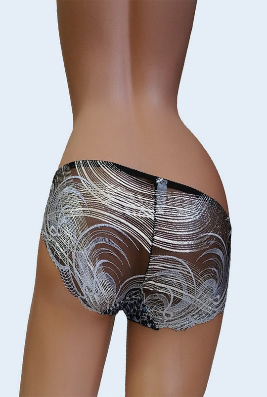Chilot normal model animal print in fata si broderie GS756-6
