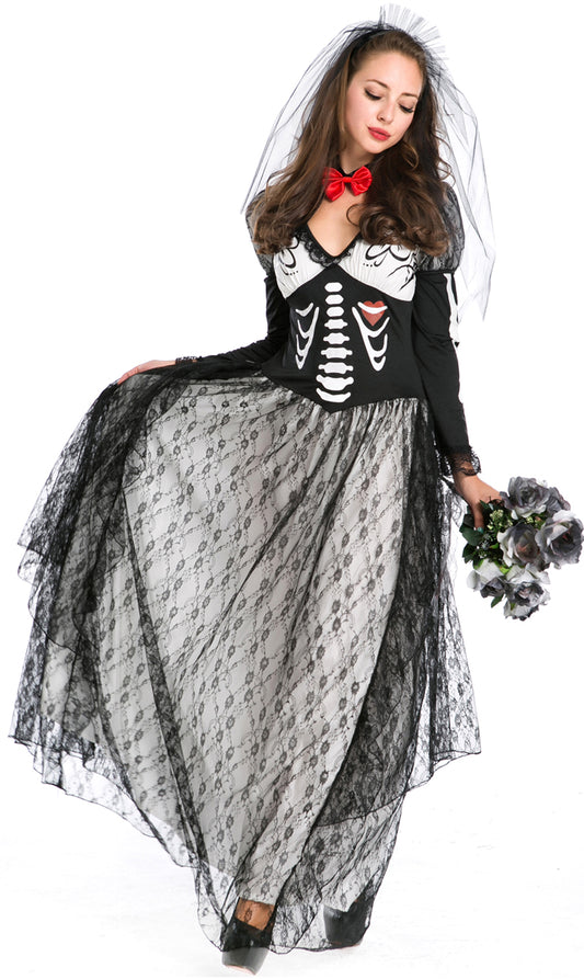W306 Costum Halloween mireasa moarta